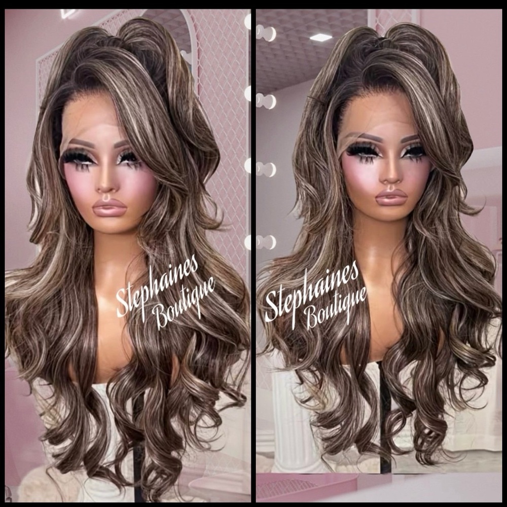 Human Hair Blended Lace Front Wig